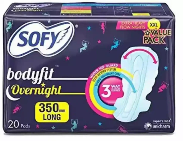 Sofy Bodyfit Overnight XXL Sanitary Pads 20 N