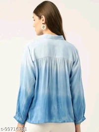 MT RETAIL Trendy Sensational Women Shirts - Blue, ME