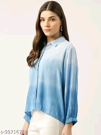 MT RETAIL Trendy Sensational Women Shirts - Blue, XL