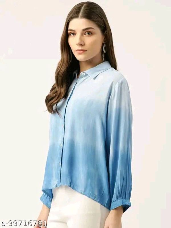MT RETAIL Trendy Sensational Women Shirts - Blue, XL