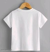 MT RETAIL WHITE PRINTAD T-SHIRT FOR WOMEN - Black, 6-7Years