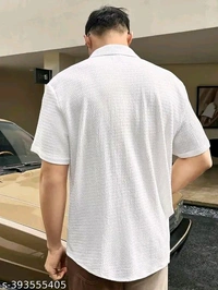 MT RETAIL MEN'S POPCORN STYLE T-SHIRT  - White, SM