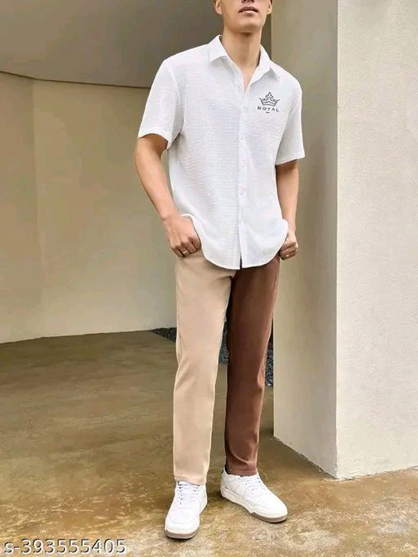 MT RETAIL MEN'S POPCORN STYLE T-SHIRT  - White, SM