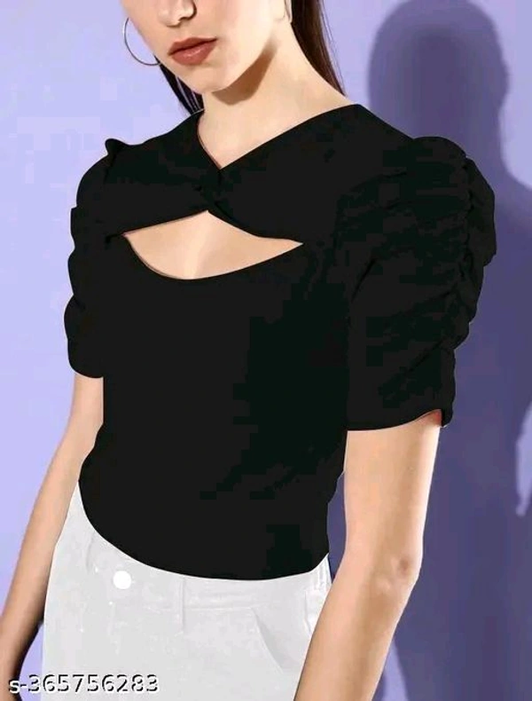 MT RETAIL  Elegant Women Tops & Tunics - Black, XL