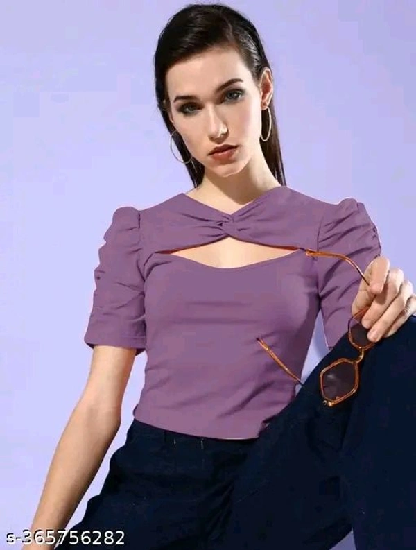 MT RETAIL  Elegant Women Tops & Tunics - Purple, ME