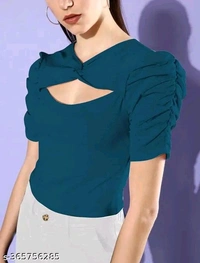 MT RETAIL  Elegant Women Tops & Tunics - Parsley, XL