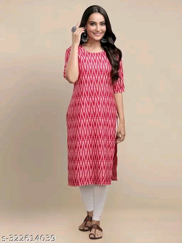 MT RETAIL WOMEN LONG KURTi - Brick Red, XXL