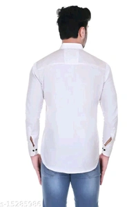 MT RETAIL VESLOO WILLOW COMFY & STYLISH MEN SHIRTS - White, MT-101, SM