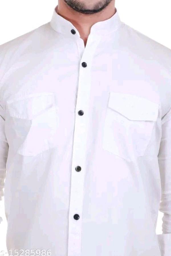 MT RETAIL VESLOO WILLOW COMFY & STYLISH MEN SHIRTS - White, MT-101, LA
