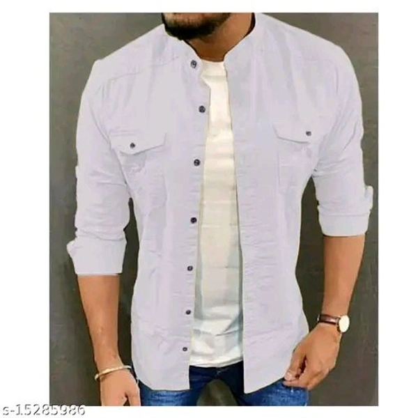 MT RETAIL VESLOO WILLOW COMFY & STYLISH MEN SHIRTS - White, MT-101, XL