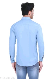 MT RETAIL VESLOO WILLOW COMFY & STYLISH MEN SHIRTS - Blue, MT-101, XS