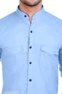 MT RETAIL VESLOO WILLOW COMFY & STYLISH MEN SHIRTS - Blue, MT-101, ME