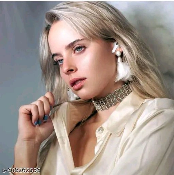MT RETAIL True Wireless Bluetooth Earphones with 73 Hours of Playtime & Compatible for all Smartphones black - White, FREE SIZE