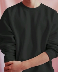 Zenclothing  Unisex Black Printed Sweatshirt  - M
