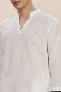 IIR02-Nemuri 100% Organic Cotton Linen Night Wellness wear Sea Salt Male - 4XL, SEA SALT