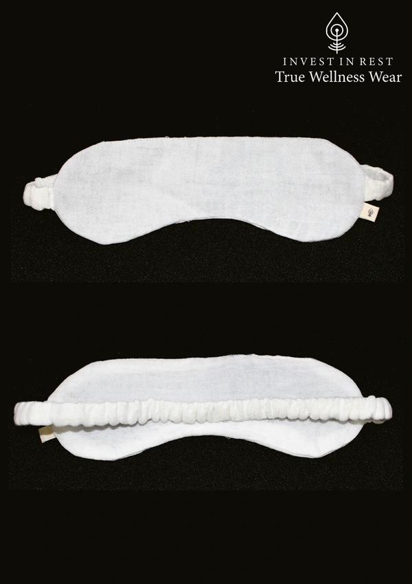 IIR030-Ungha-100% Organic Unique Double Layered Eye Mask Small - Small, Sea Salt