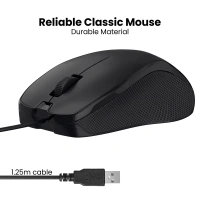 PORTRONICS TOAD 101 WIRED MOUSE - Black
