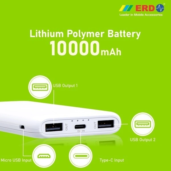 ERD MOBILE POWER BANK - White