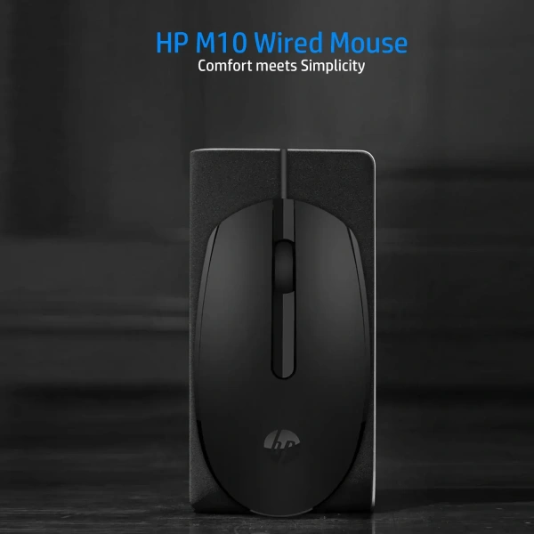 HP M10 Wired  Mouse - Black
