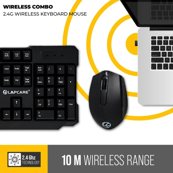 LAPCARE WIRELESS COMBO - Black