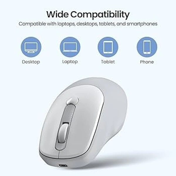 PORTRONICS TOAD 7 Rechargeable   Wireless Mouse  - White