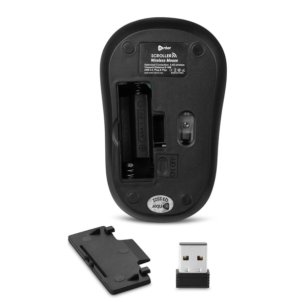 ENTER SCROLLER MOUSE WIRELESS - Black