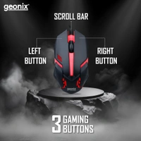 GEONIX VIGOR R7 WIRED GAMING MOUSE - Black