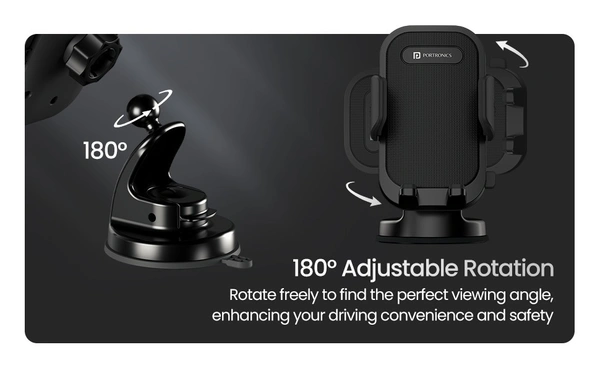 PORTRONICS CLAMP M4 UNIVERAL MOBILE HOLDER - Black