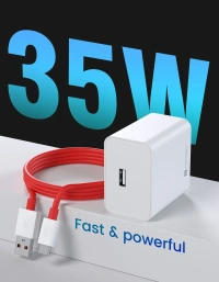 PORTRONICS 35W FAST CHARGING USB ADAPTER - White