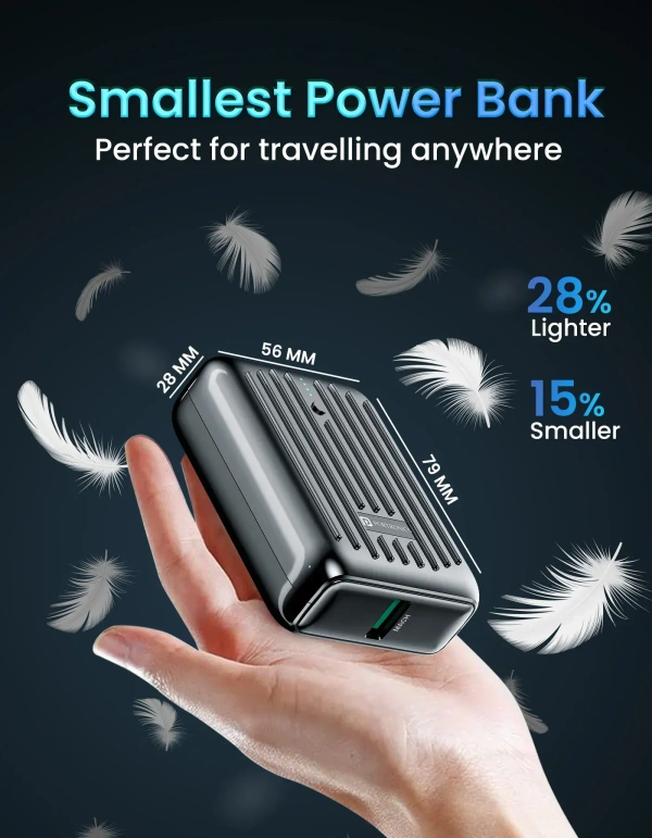 PORTRONICS ZAPCELL 10000mAh - Black