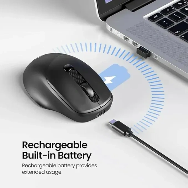 PORTRONICS TOAD 7 Rechargeable   Wireless Mouse  - White