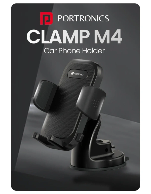 PORTRONICS CLAMP M4 UNIVERAL MOBILE HOLDER - Black