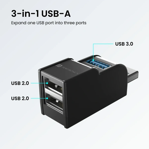 PORTRONICS MPORT 3A - Black