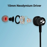 ZEBRONICS ZEB BUDS C9 TYPE-C EARPHONE WITH MIC - Black