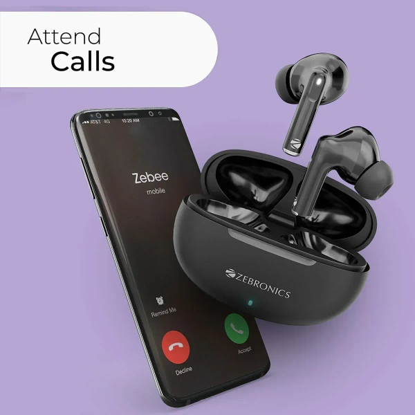 ZEBRONICS ZEB CHIME WIRELESS EARBUDS - Black