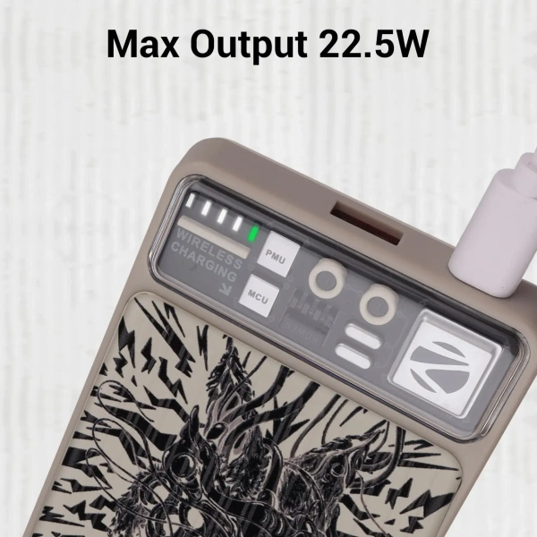 ZEBRONICS  ZEB MW65 10000 mAh POWER BANK - Heathered Gray