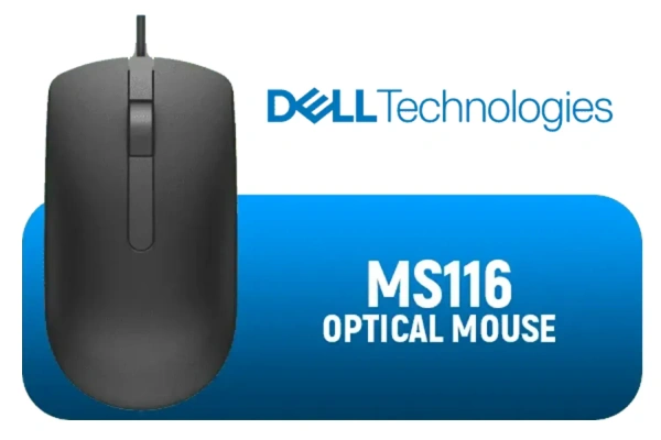 Dell Optical Mouse MS116 - Black