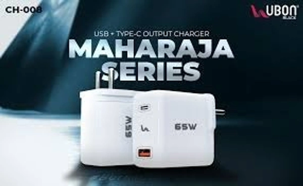 UBON CH 008 ( 65 W SUPERFAST CHARGER) - White