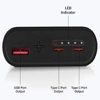ZEBRONICS ZEB 20R1 POWER BANK 35W - Black