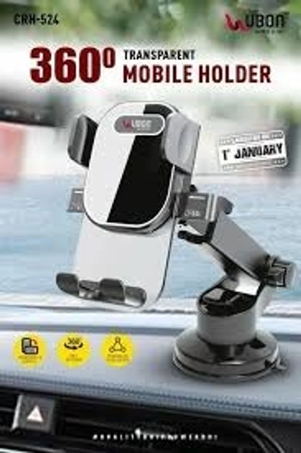 UBON CRH 524  MOBILE  HOLDER  360 DEGREE - Black