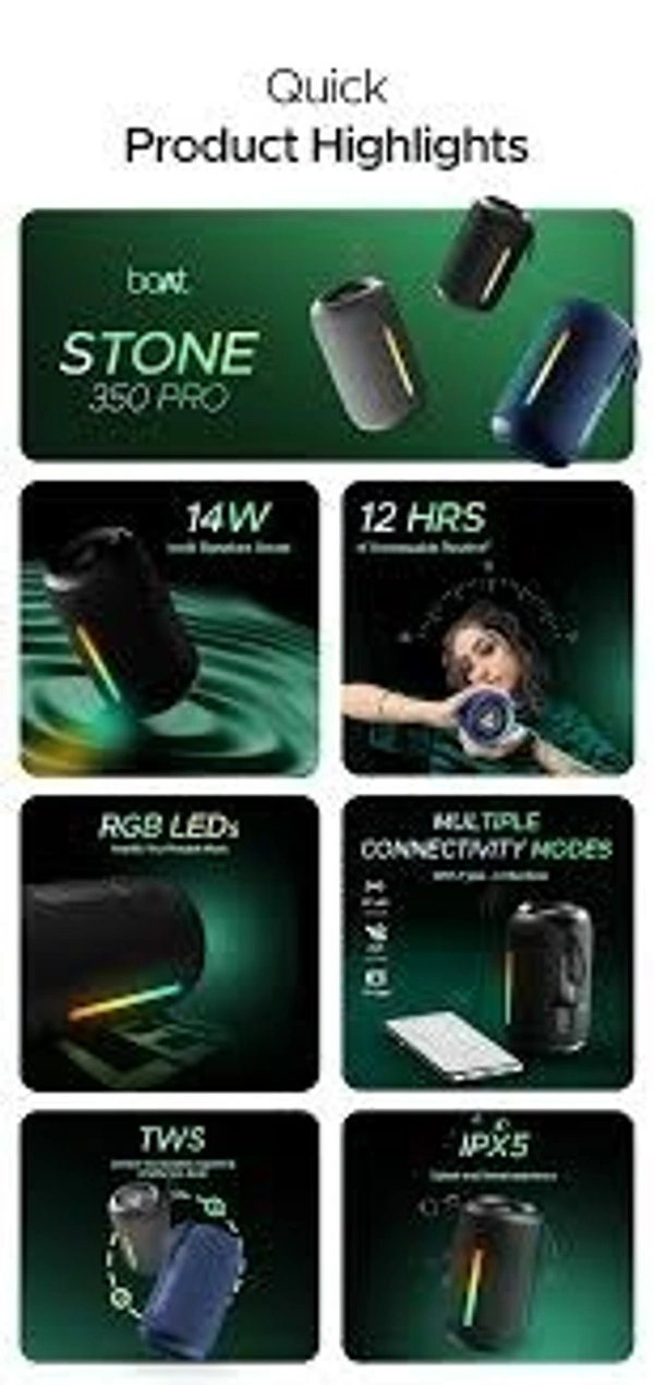 BOAT 350 PRO - Black