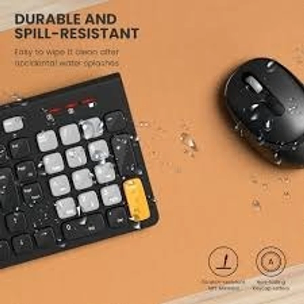 PORTRONICS KEY 7 COMBO - Black+Orange