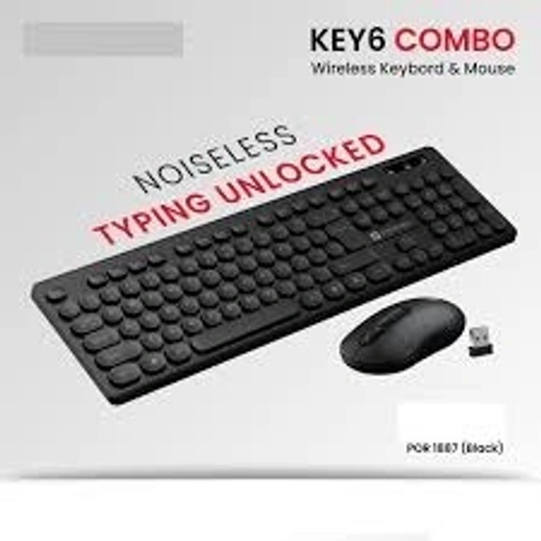 PORTRONICS KEY 6 WIRLESS COMBO - Black