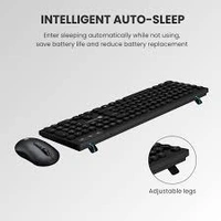PORTRONICS KEY 6 WIRLESS COMBO - Black