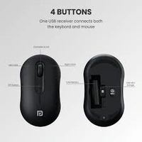 PORTRONICS KEY 6 WIRLESS COMBO - Black