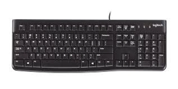 LOGITECH K120 WIRED KEYBOARD - Black