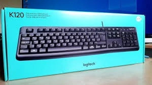 LOGITECH K120 WIRED KEYBOARD - Black