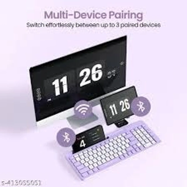 PORTRONICS BABLE SQUARE WIRELESS KEYBOARD - Purple