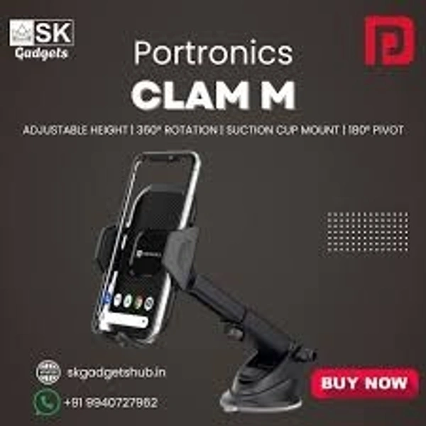 PORTRONICS CLAMP M MOBILE HOLIDER - Black