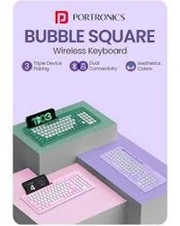 PORTRONICS BABLE SQUARE WIRELESS KEYBOARD - Purple